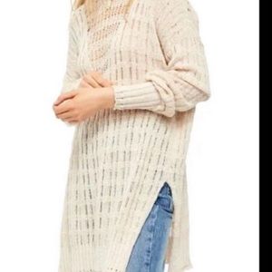 Free People pointelle sweater